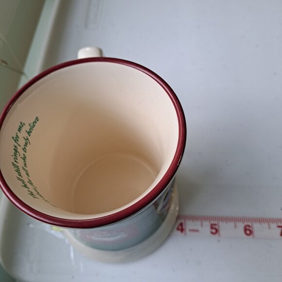 Set of 2 Polar Express Hot Chocolate Mugs Christmas Train Decor Bell Still Rings - Picture 6 of 11